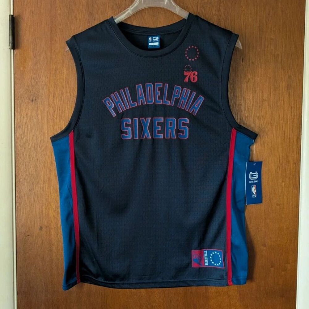 Philadelphia 76ers NBA Team Jersey Mens size Large NEW!